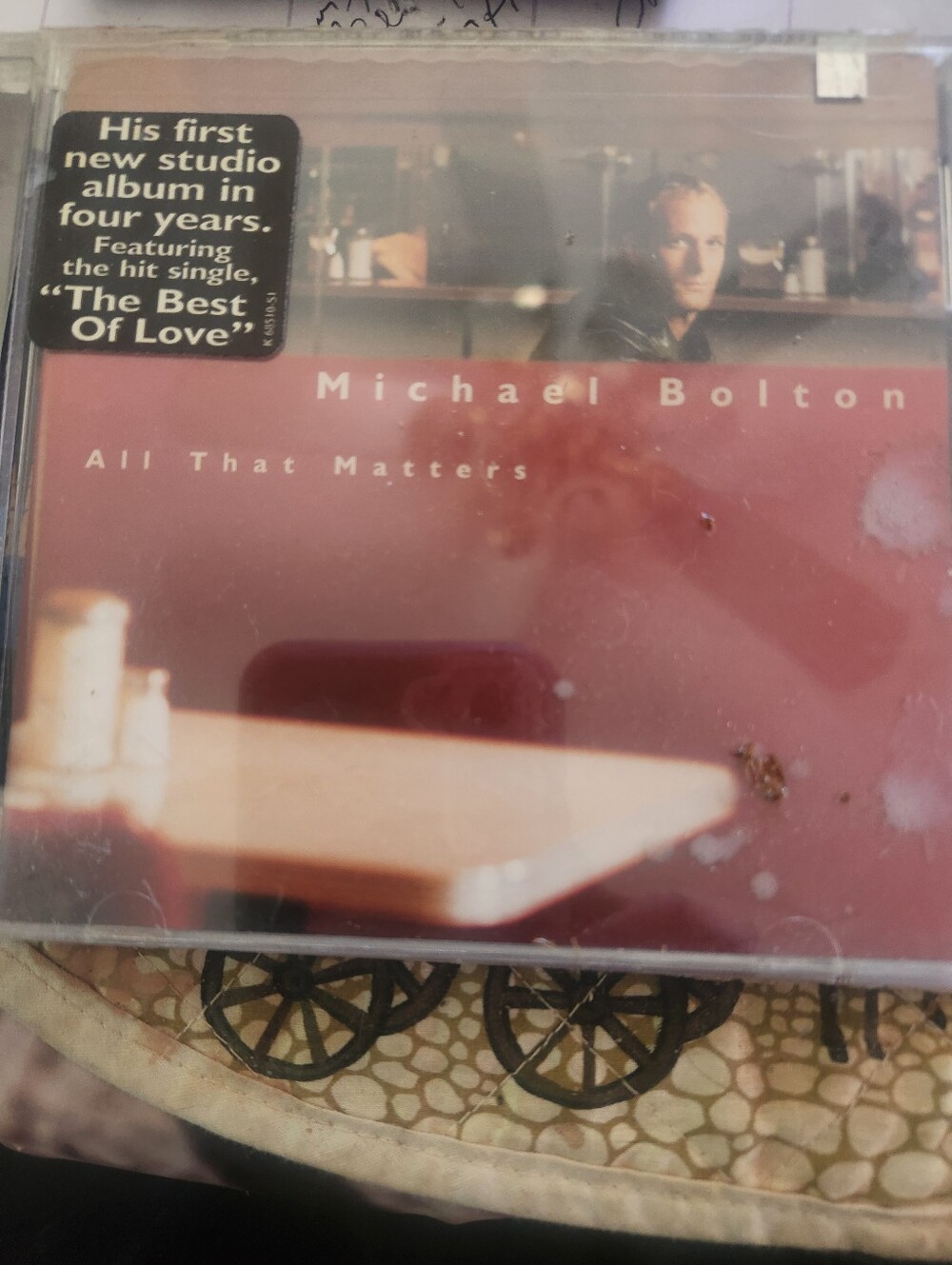 Michael Bolton - All That Matters (CD) Burgundy Cover